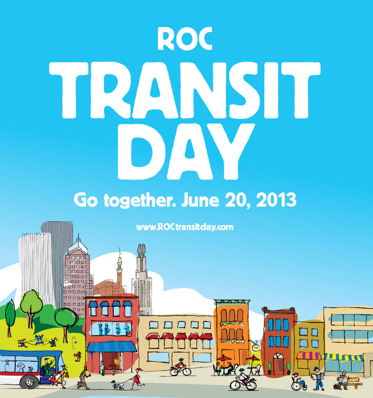 ROC Transit Day is tomorrow. Join in the fun. Ditch your car for a day.