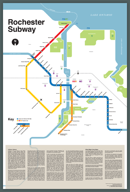 Rochester Subway Poster (24"x36")