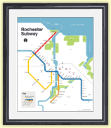 Modern Rochester Subway Map