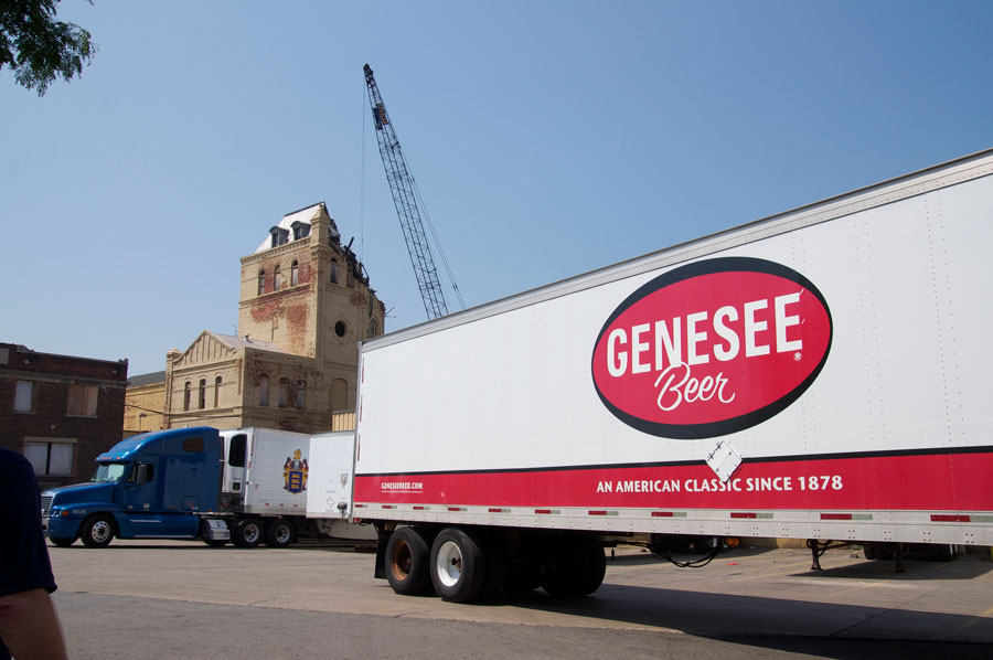 Genesee Brewery, demolition of historic Cataract Brewhouse. [PHOTO: Rick U.- RocPx.com]