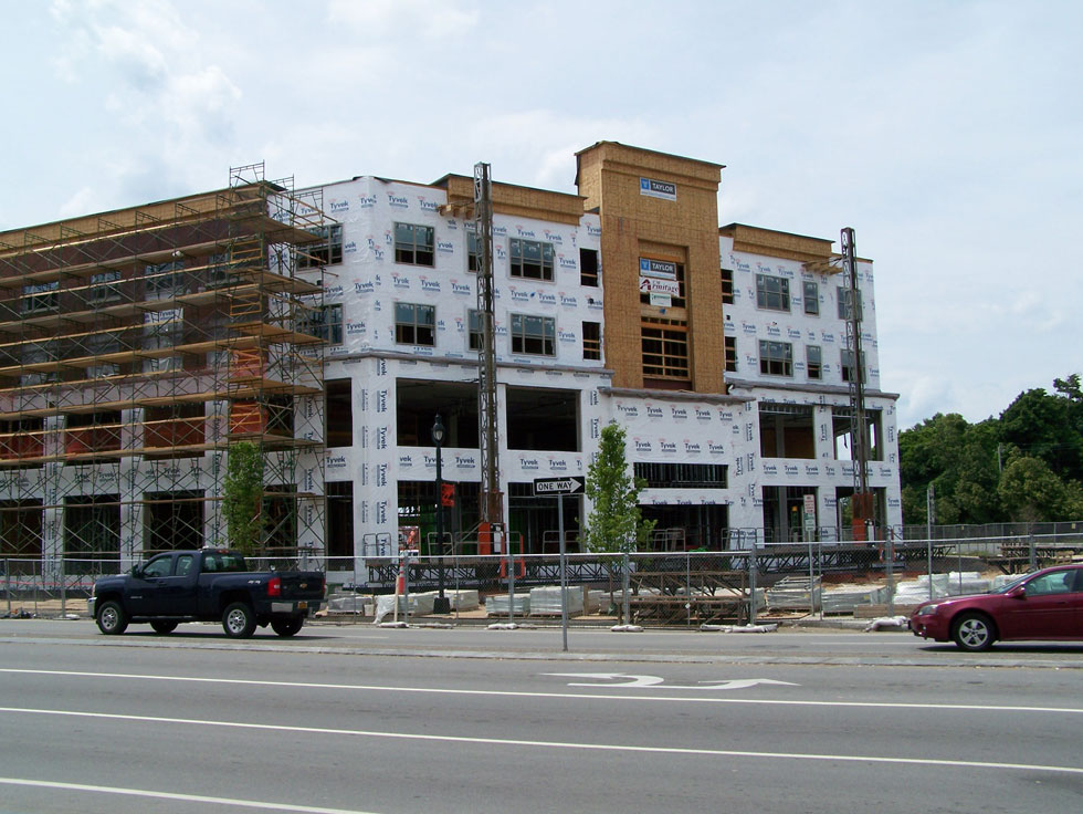 Construction on College Town, at University of Rochester. June 2014. [PHOTO: Jimmy Combs]